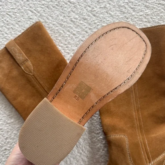 FREE PEOPLE Blaze Pull On Boots in Toffee Suede - Picture 6 of 14